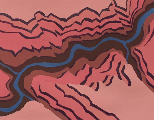 River Study 1B (Pink)