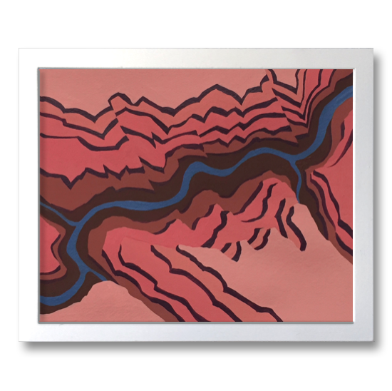 River Study 1B (Pink)