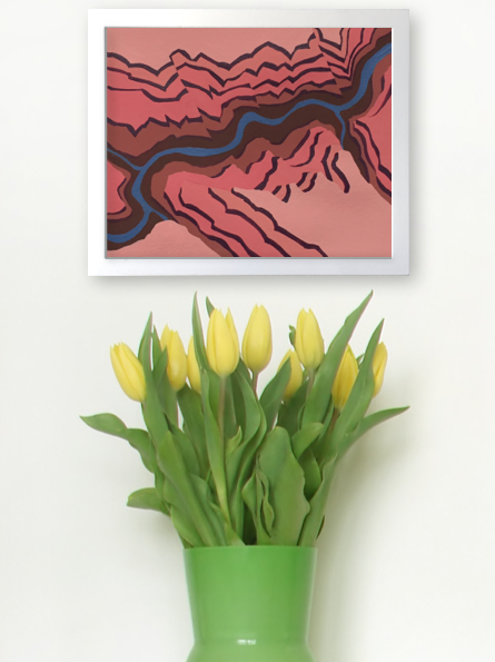 River Study 1B (Pink)