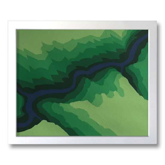 River Study 1C (Green)
