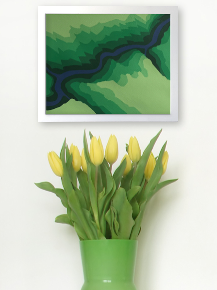 River Study 1C (Green)