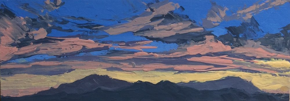 Ortiz & Sandia Mountains No. 2 (Sketch)