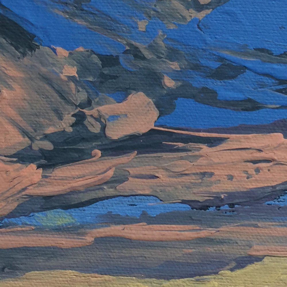 Ortiz & Sandia Mountains No. 2 (Sketch)