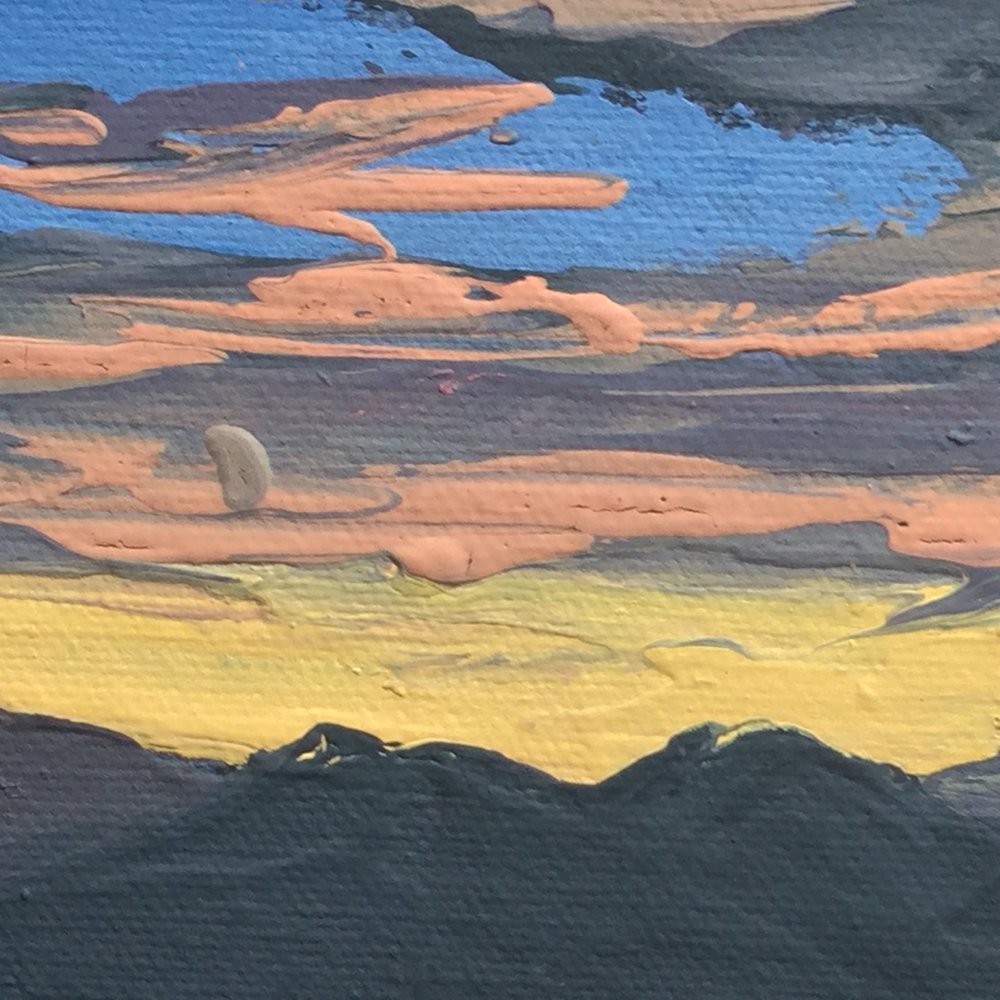 Ortiz & Sandia Mountains No. 2 (Sketch)